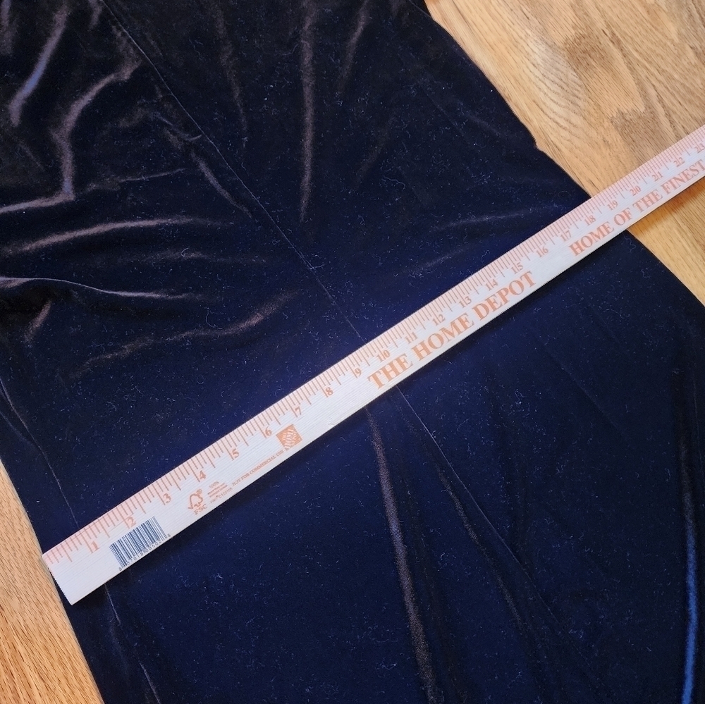 Jjill black velvet dress poly spandex size medium whimsigoth witchy party - Picture 3 of 12